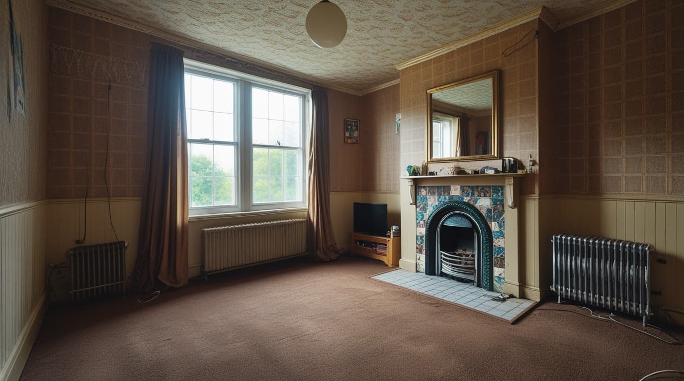 Living Room Transformation - Before refurbishment